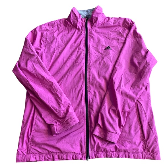 Adidas Women's Pink Windbreaker Jacket - Picture 1 of 9